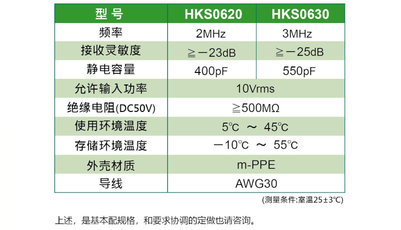 气泡检测传感器 规格